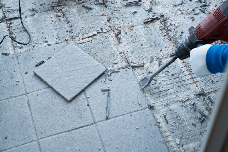 Removing old tiles carefully